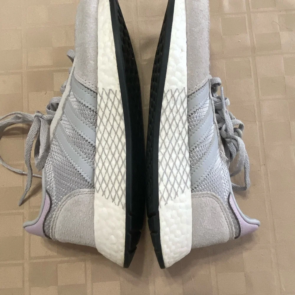 EUC Adidas Womens Torsion 675005 Lace Up‎ Gray Sneaker Shoes Size US 6 EU 37.5